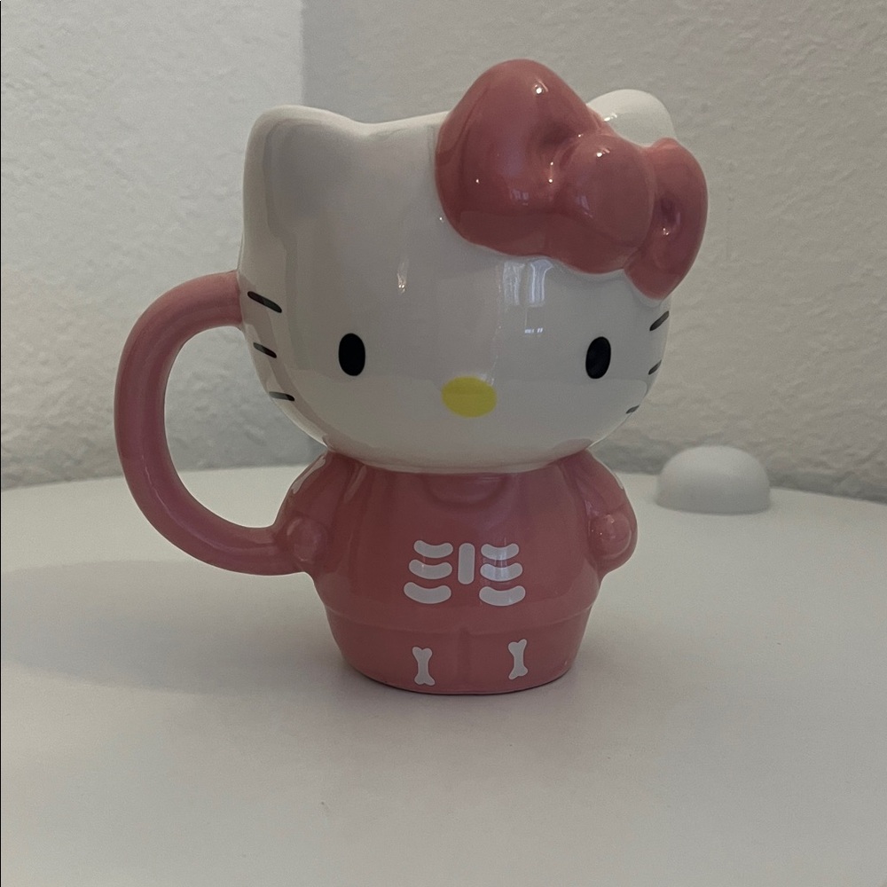 Hello Kitty Pink Skeleton Mug